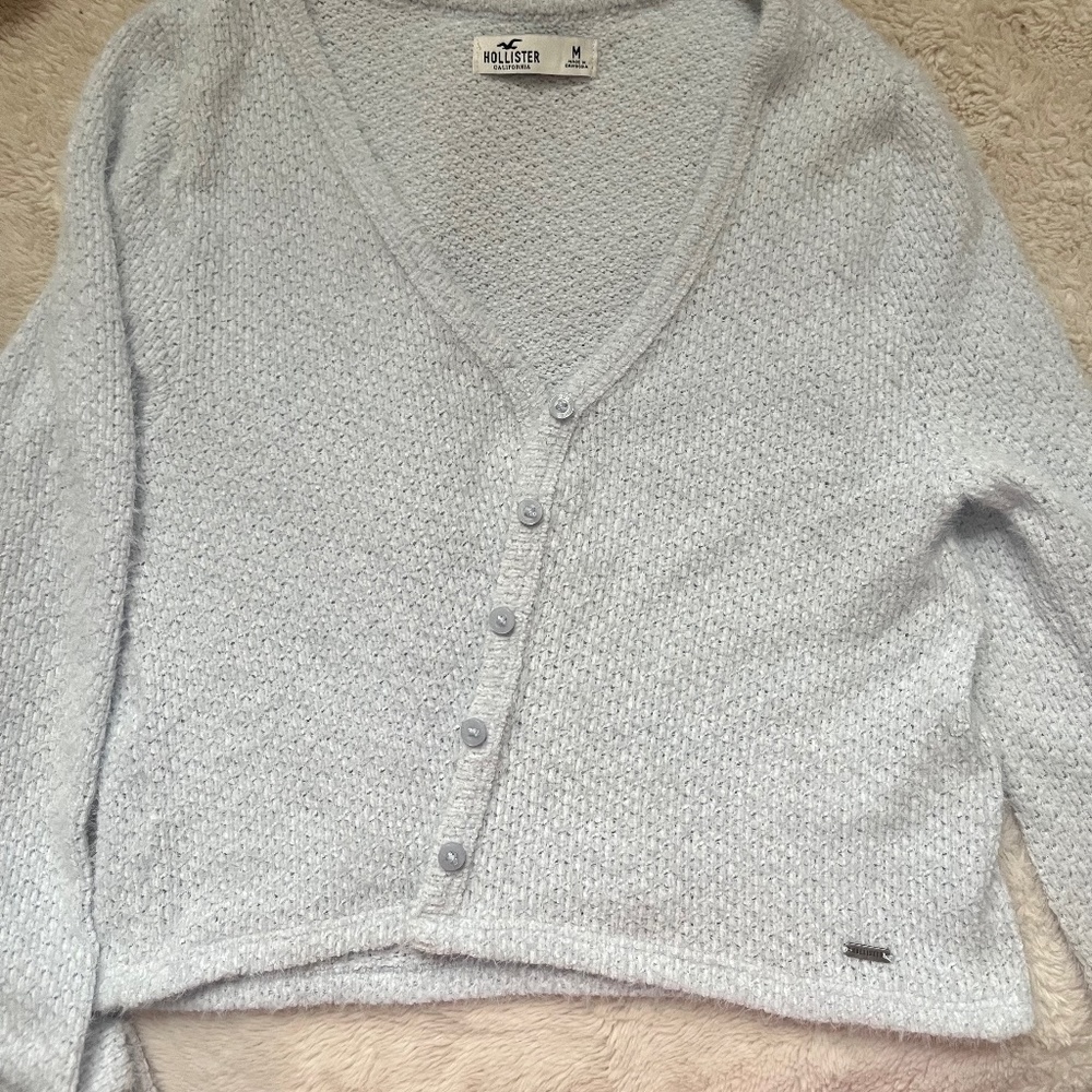 Hollister cardigan size M baby blue colour